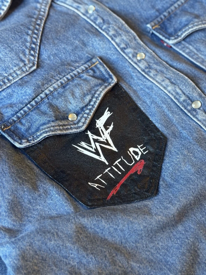 Camisa Personalizada WWE Attitude Era Foto 4 de 4