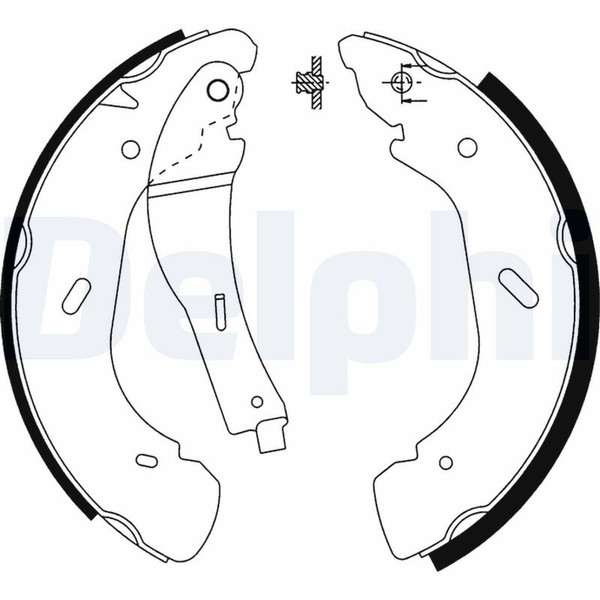Delphi Bremsbackensatz LS1914 FüR Tourneo Ford Transit Bus F_E_ F_F_ F_G_ Fae_-image
