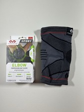McDavid Sport Elbow Compression Sleeve Size S/M Gray Level 2 Gel Buttresses