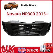 Front Grille Fit For Nissan Navara NP300 2015+ Matte Black Grill Aftermarket  
