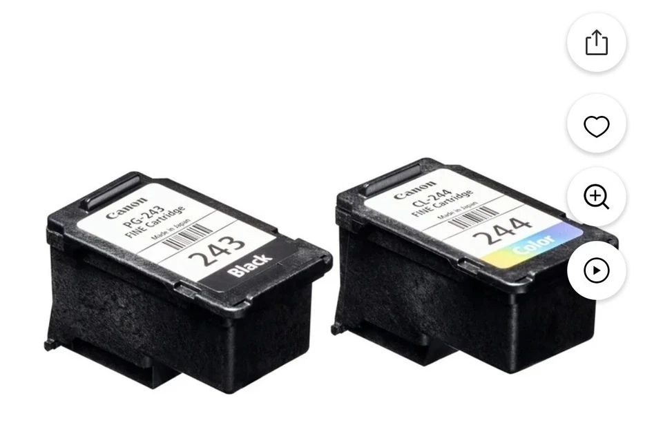 Genuine Canon PG-243 CL-244 Ink Cartridges (1287C006) NEW Sealed, SHIPS FAST - Image 4 of 4