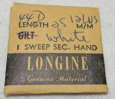 LONGINES WATCH SWEEP SECOND HAND #44DM REPLACEMENT REPAIR PART #72