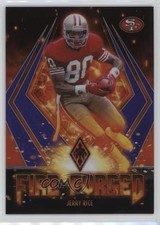 2021 Panini Phoenix Fire Forged Purple 12/125 Jerry Rice #5 HOF 1d3o
