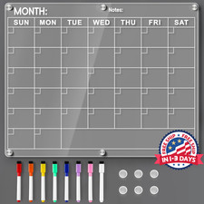 Calendario magn tico acr lico para nevera con 8 marcadores de colores