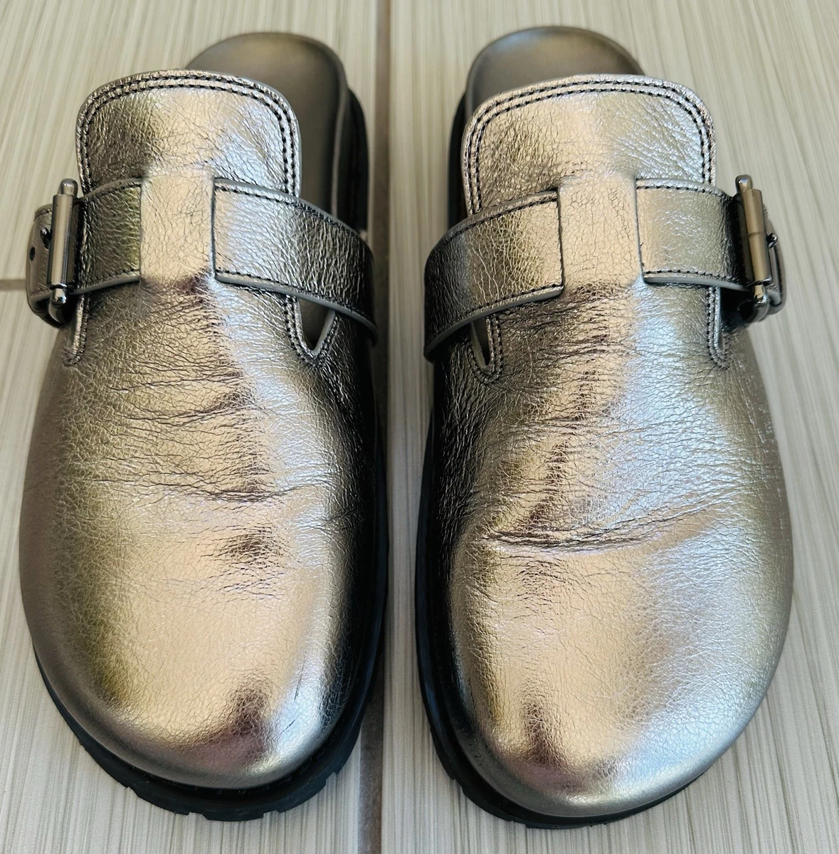Michael Kors Leather Upper Clog Comfort Shoes for Women for  display picture 1