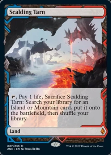 MTG English Scalding Tarn NM Foil Zendikar Rising Expeditions