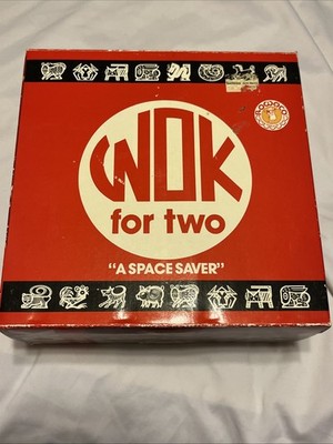 NEW Wok For Two In Box Rowoco Vintage 1986 7 Piece Set