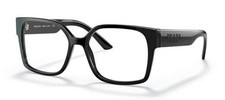 Prada PR 10WV 1AB1O1 Black Plastic Rectangle Eyeglasses 54mm