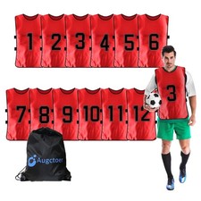 Augctoer Scrimmage Vest Sports Pinnies,Practice Vests,Team Practice Jerseys, ...