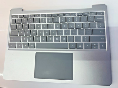 For Microsoft Surface Go 1943 US Palmrest Touchpad Backlit Keyboard 12.4'' Silver