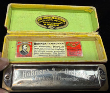M.Hohner Harmonica  Made In Germany Vintage W/ Original Box Est. Pre 1920-1930
