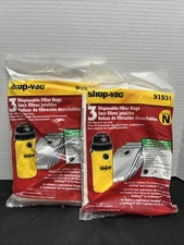 Shop-Vac 9193100 Vacuum Bags, Non-Reusable, Dry, Paper, Pk3