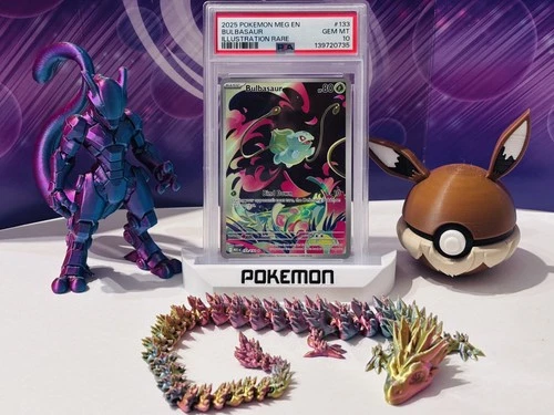 Bulbasaur Illustration Rare Mega Evolutions 133/132 English PSA 10 int postage