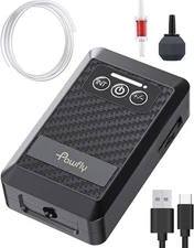 Pawfly Ultra Quiet Live Bait Aerator USB 5 to 20 Gal（1.5 W）, Black 