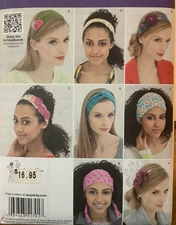 Sewing Pattern 1791 Hair Accessories 8 Designs Uncut
