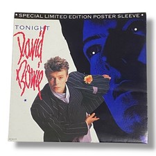 David Bowie Tonight 45 Record Cover Picture Sleeve Art with Poster