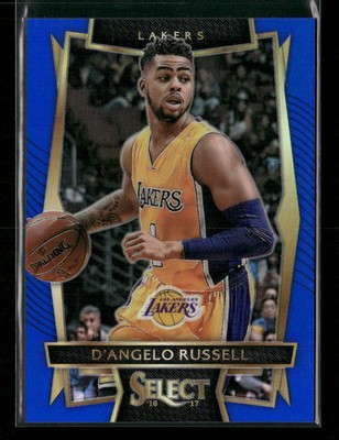2016-17 Panini Select #61 D'Angelo Russell Blue Prizms #/299