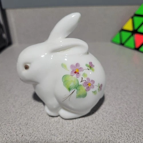 Fenton Bunny Hand-Painted Rabbit Figurine