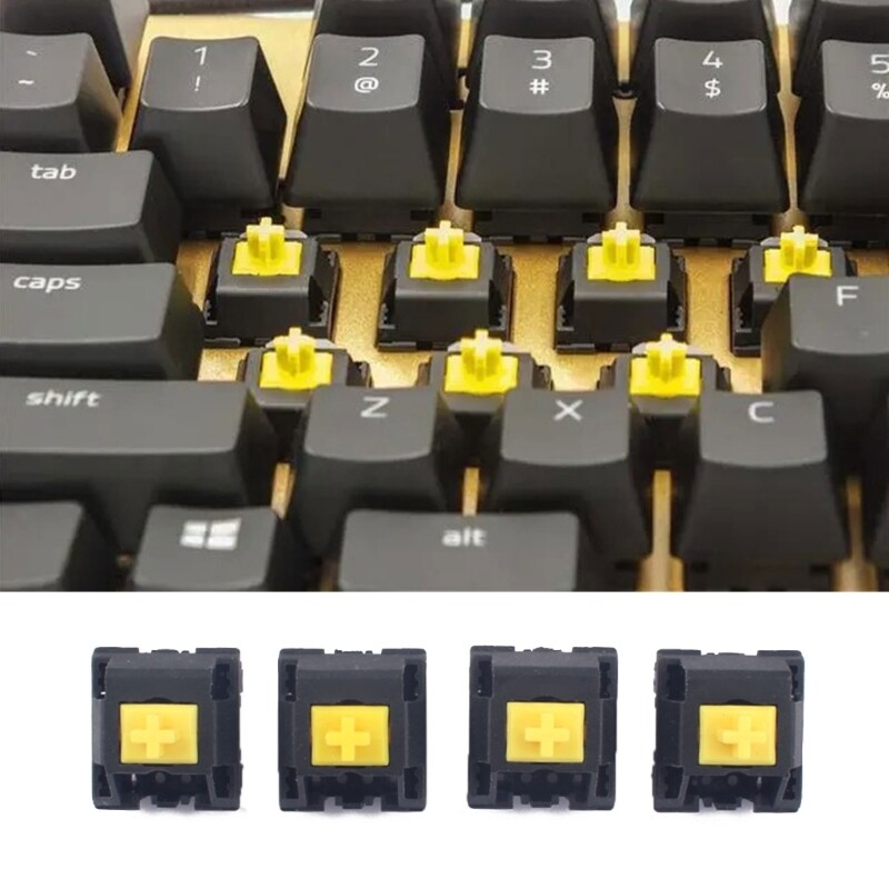 Mechanical Keyboard Yellow Switches for Razer Blackwidow Gaming-image