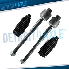 4pc Front Inner Tie Rod End Links Boots Suspension Kit for Nissan Rogue Select