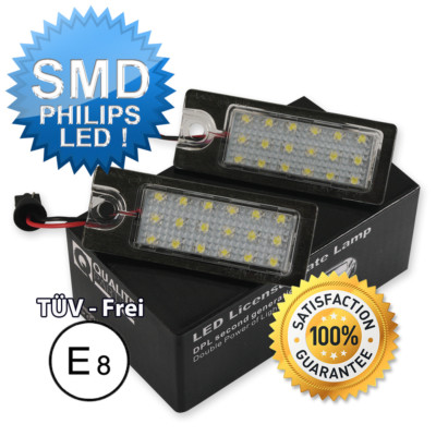 2x LED KENNZEICHENLEUCHTE KENNZEICHENBELEUCHTUNG FÜR VOLVO V70 II XC70 S60 XC90