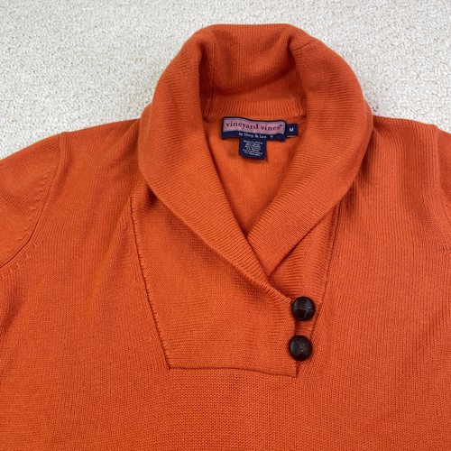 Maglione Vineyard Vines donna arancione medio misto lana collo scialle - Foto 2 di 6