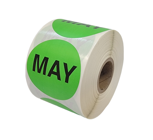 (1 Roll/Month) Months of the Year Adhesive Labels 2" Round, 12 RLS of 500 EA - Picture 6 of 13