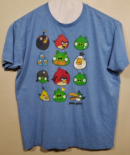 Angry Birds Tee Shirt Mens XL eBay