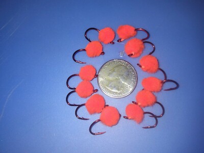 #4 flame glo bug steelhead trout salmon egg fly 