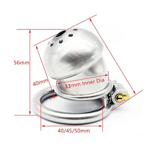 Stainless Steel Cage Peni Ring Chastity Device Urethra Ring Chastity Belt - Picture 25 of 51