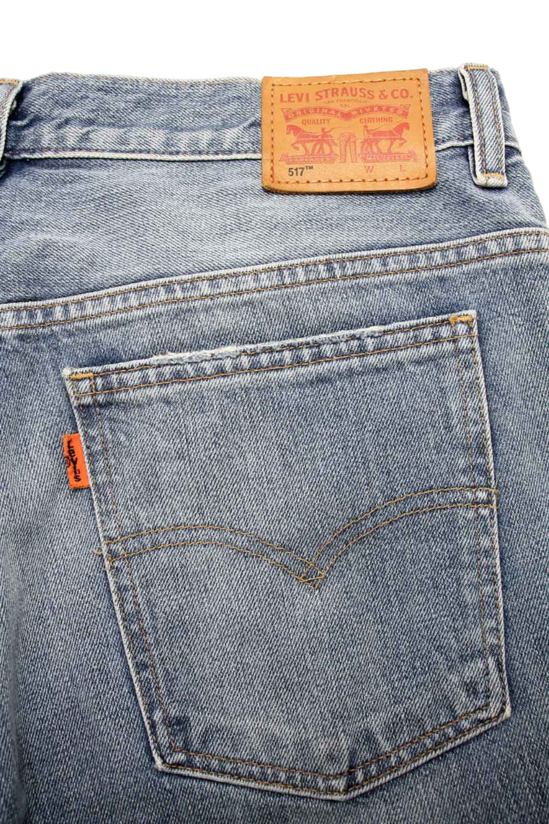 levi’s 517 w30l30 Levi's 517 Men's Jeans W30 ~27 Distressed Bootcut Zip Fly Denim