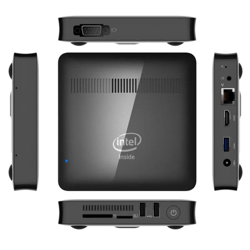 T7 II Mini PC Windows 10 Intel Cherry Trail Z8350 1.92GHz 2GB RAM
