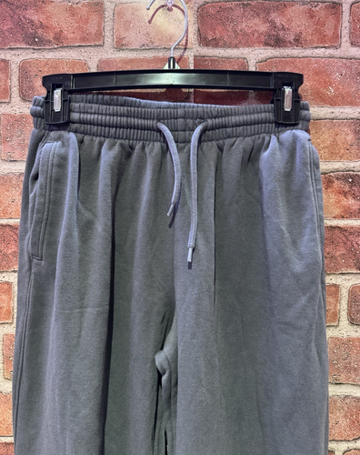 Divided Drawstring Sweatpants Women's XS Solid Gray Cuffed Elastic Waist Gym - Picture 3 of 7