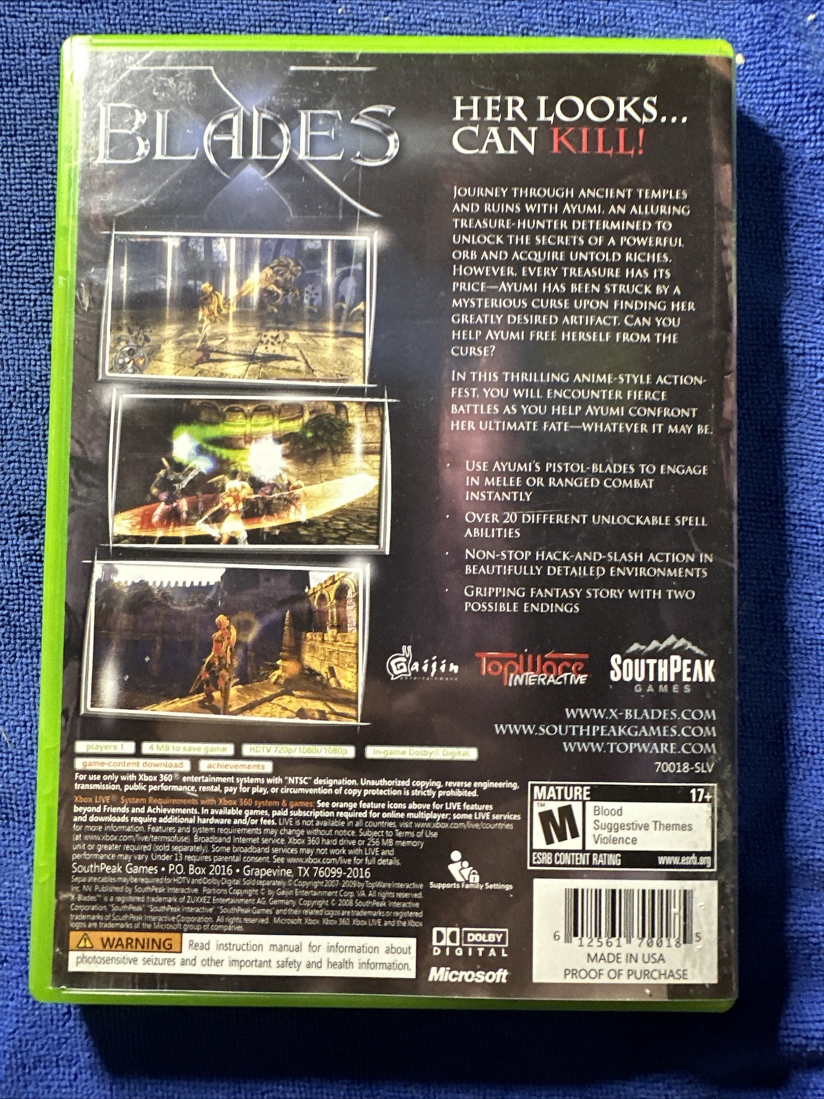 XBlades (Microsoft Xbox 360, 2009) 612561700185 eBay