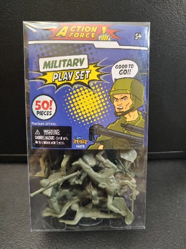 2017 IMPERIAL TOYS ACTION FORCE MILITARY PLAY SET 50 PIECES NEW IN