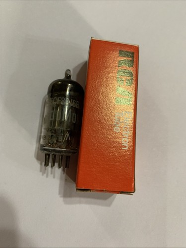 ECF80 MAZDA Label vacuum tube valve röhre NOS NIB