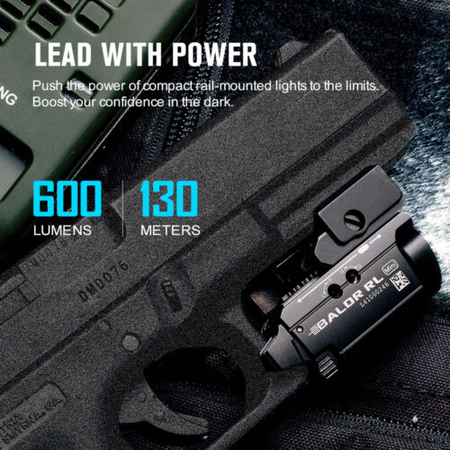 OLIGHT Baldr RL Mini 600-lumen Rail Mounted LED Tactical Light Pistol Red Laser - Picture 3 of 11