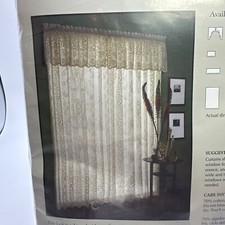 Heritage Lace Canterbury Classic Curtain 60 x 84 Panel - Ecru NOS 8605E-6084