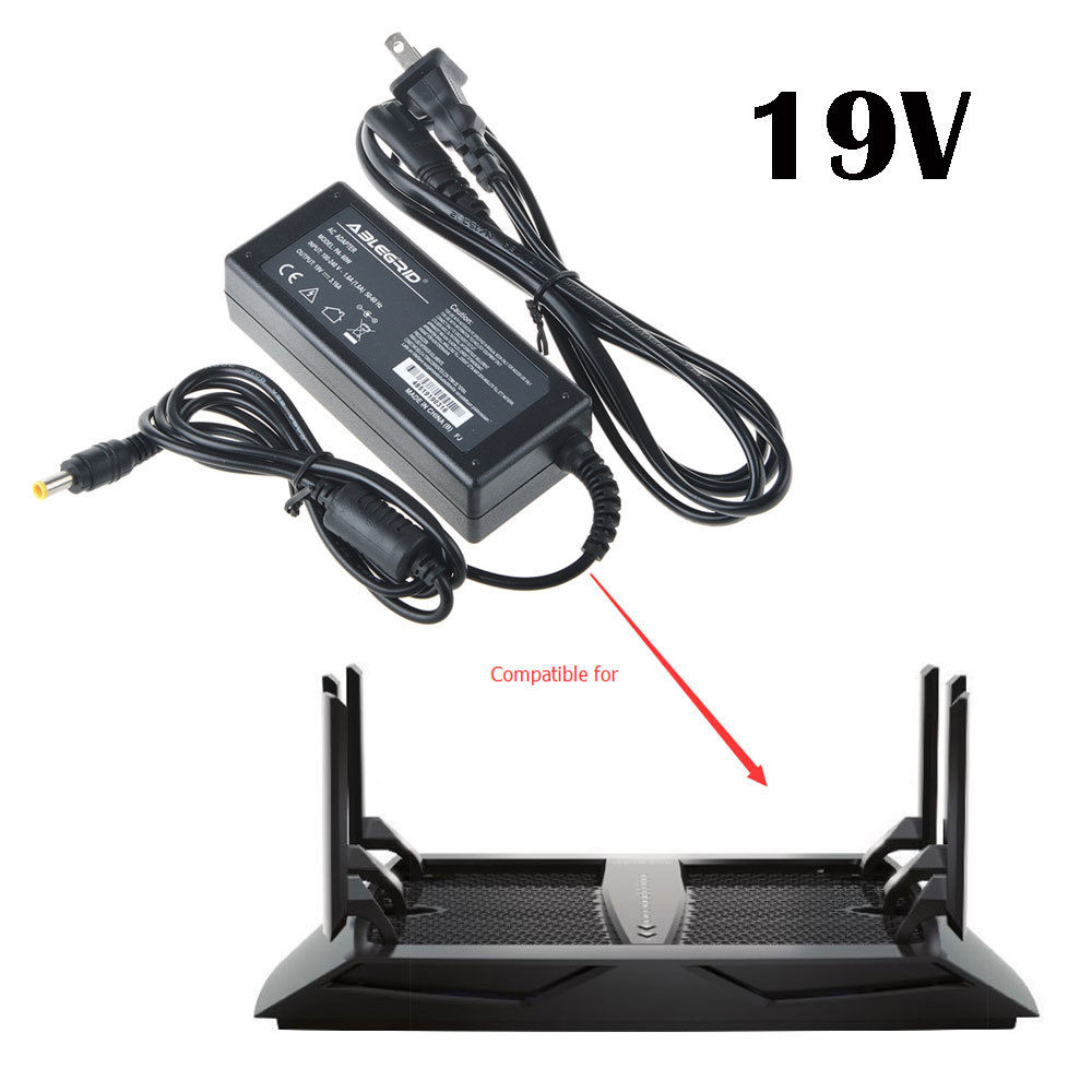 19V AC-DC Adapter For Netgear R8000 Nighthawk X6 AC3200 Tri-band