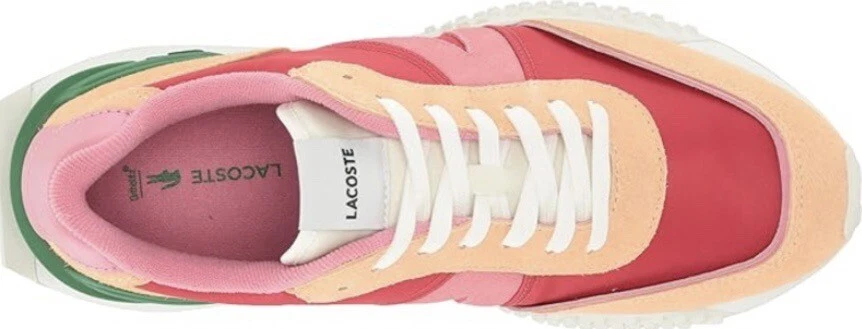 LACOSTE SPORT Sz 8.5 Lacoste Women's L Spin Deluxe Sneaker Red Light Orange.