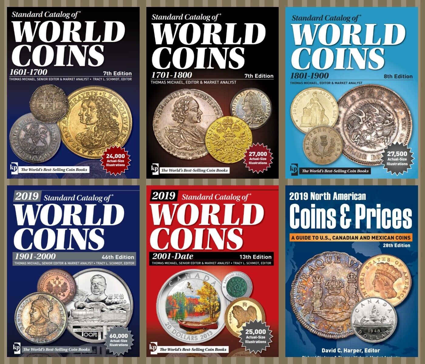 NEW Standard World Coins Catalogs 1601-2019 9000+ Pages Digital Books MIX