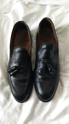 Allen Edmonds Mens Saratoga Black Slip On Tassel Moccasin  display picture 1
