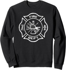 Fire Department Firefighter Fire Hydrant Dept Logo Unisex Crewneck Sweatshirt