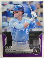 Drew Waters 8/22/2022 Topps Now MLB Debut RBI Call-Up #762 ROYALS PURPLE #d 8/25