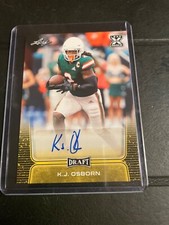2020 Leaf Draft Gold RC Auto K.J. Osborn New England Patriots