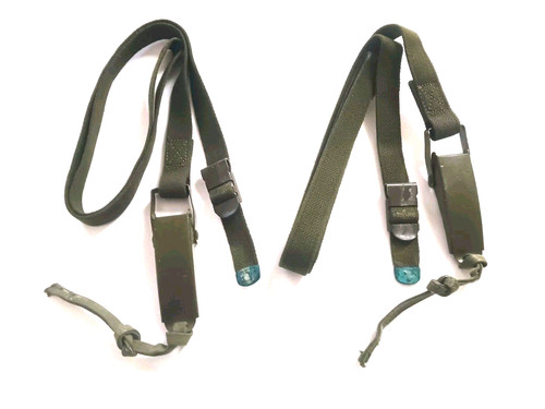 Lot Of 2  USGI OD Green Cargo Packboard Straps Quick Release Type