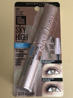 Maybelline Sky High Mascara Waterproof Very Black 802 Lash Sensational Viral