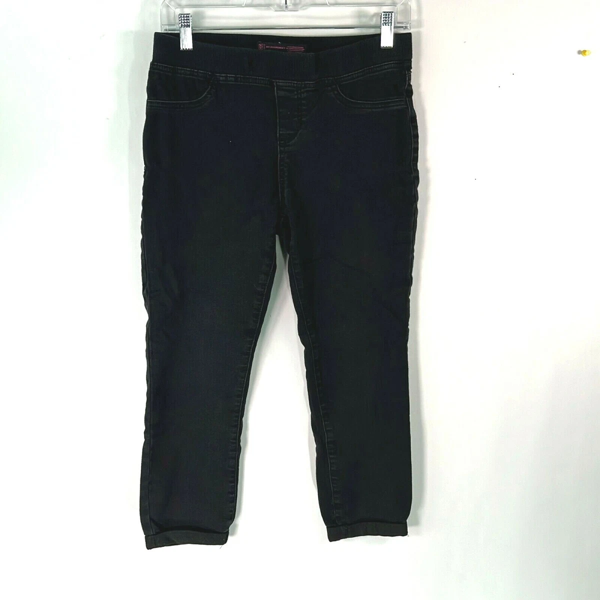 No Boundaries NOBO Womens Black Low Rise Pull On Jeggings Jeans