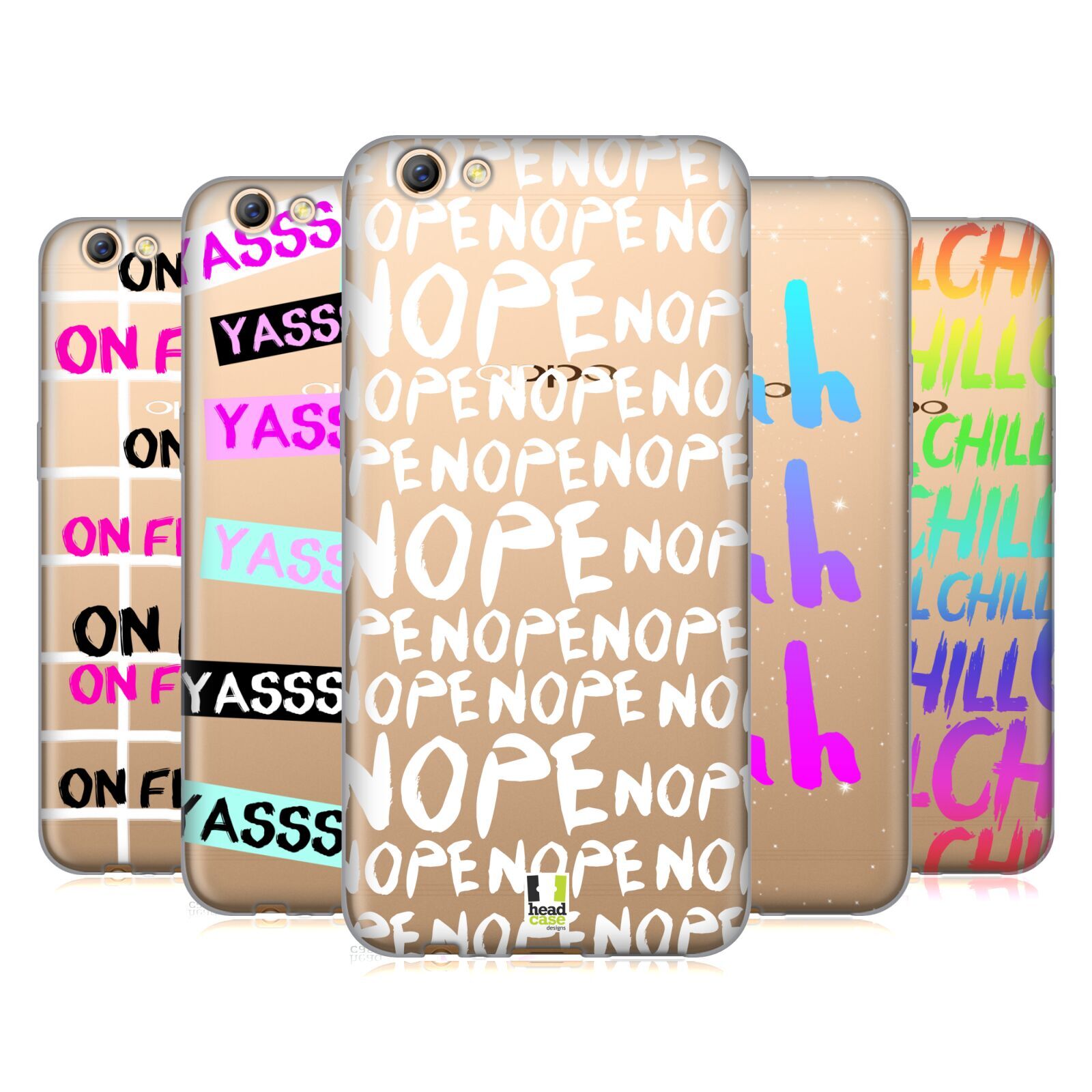 HEAD CASE DESIGNS TEEN SLANGS SOFT GEL CASE FOR OPPO PHONES