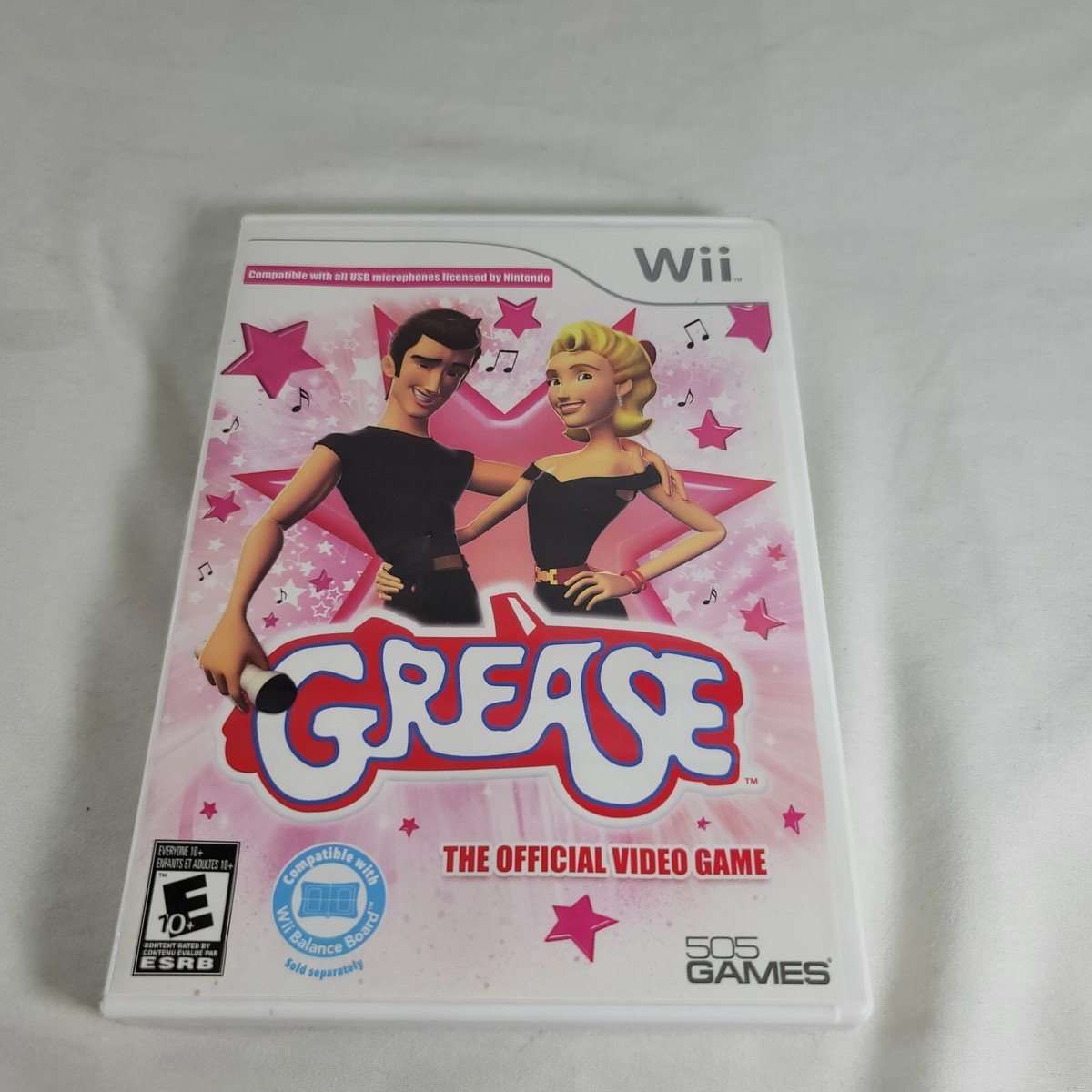 Grease Nintendo Wii Game Free Shipping - Complete In Box